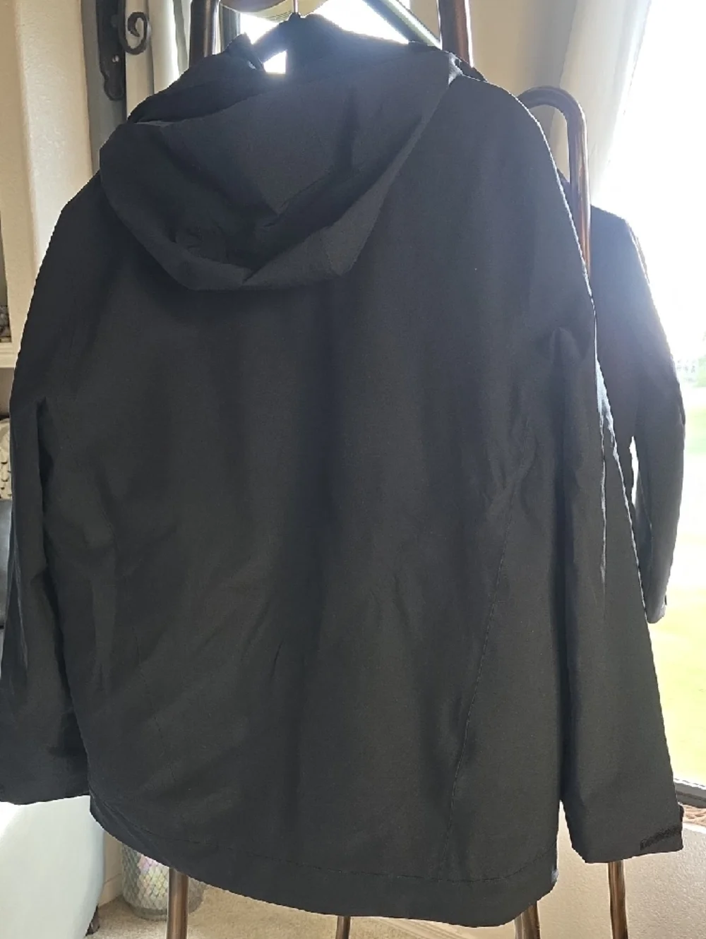 Eddie Bauer Black 3-in-1 Jacket with Rivian Logo Large